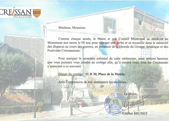 CÉRÉMONIE DU 8 MAI 2025