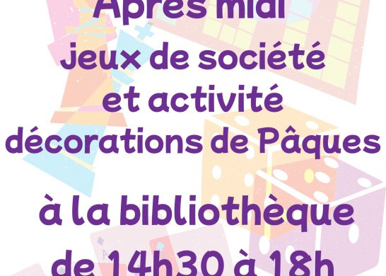 Jeux activité Pâques